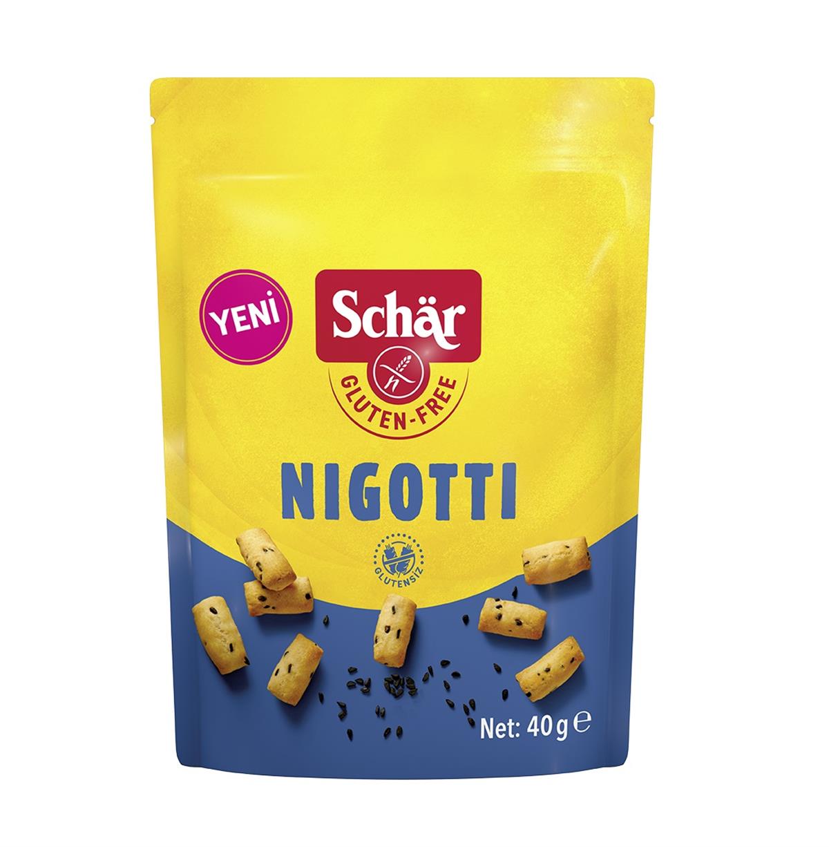 Schar Nigotti Çörek Otlu Glutensiz  Mini Kraker 40 grGlutensiz Ürünler