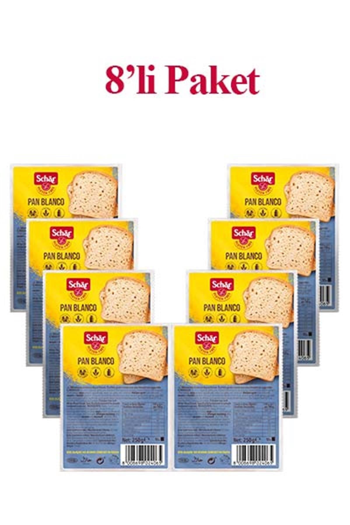 Schar Pan Blanco Ekmek 250g x 8 adetGlutensiz Ürünler