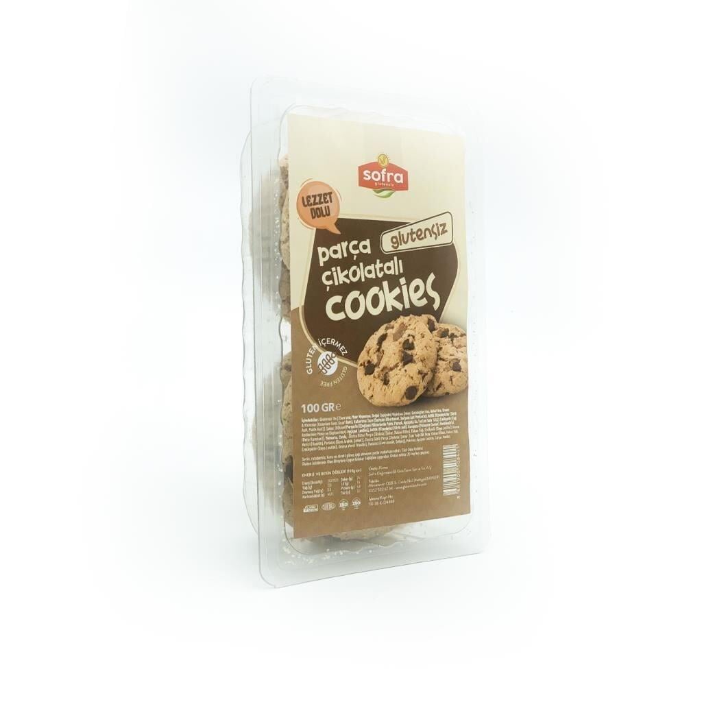 Sofra Glutensiz Glutensiz Parça Çikolatalı Cookies 100 Gr.Glutensiz Ürünler