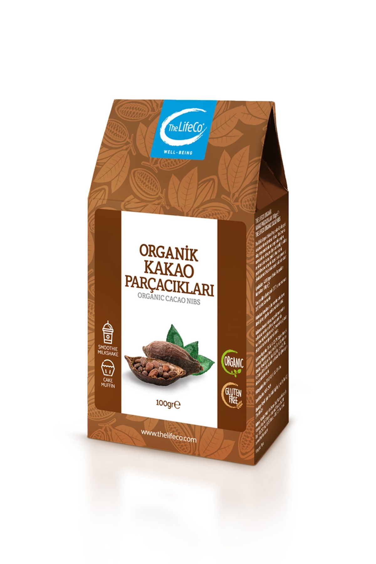 The LifeCo Organik Glutensiz Kakao Parçacıkları 100 grGlutensiz Ürünler