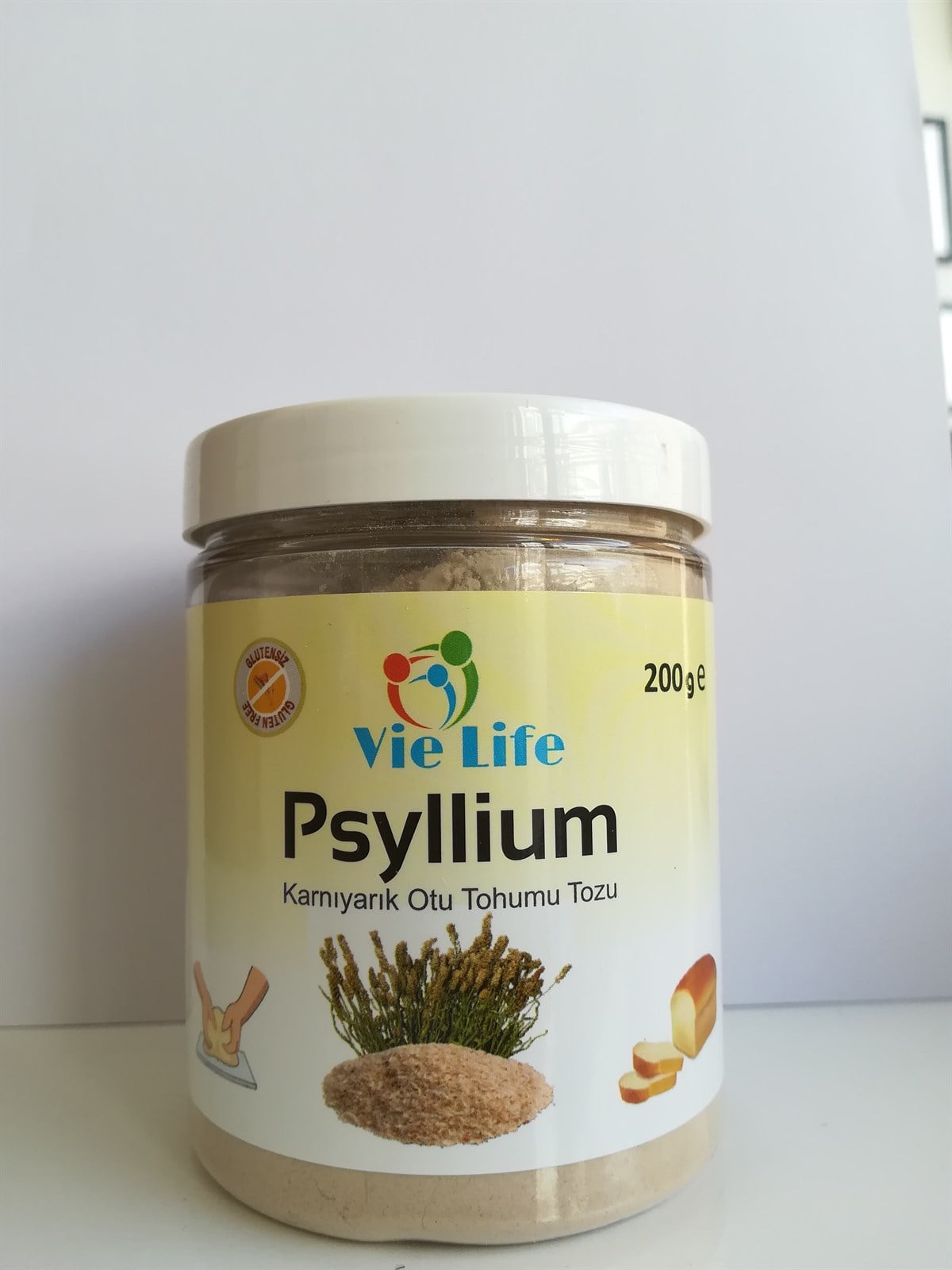 Vie Life Glutensiz Düşük Proteinli Düşük Proteinli Psyllium (Karnıyarık otu tohumu tozu) 200gGlutensiz Ürünler