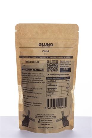Gluno Glutensiz Chia 250 grGlutensiz Ürünler