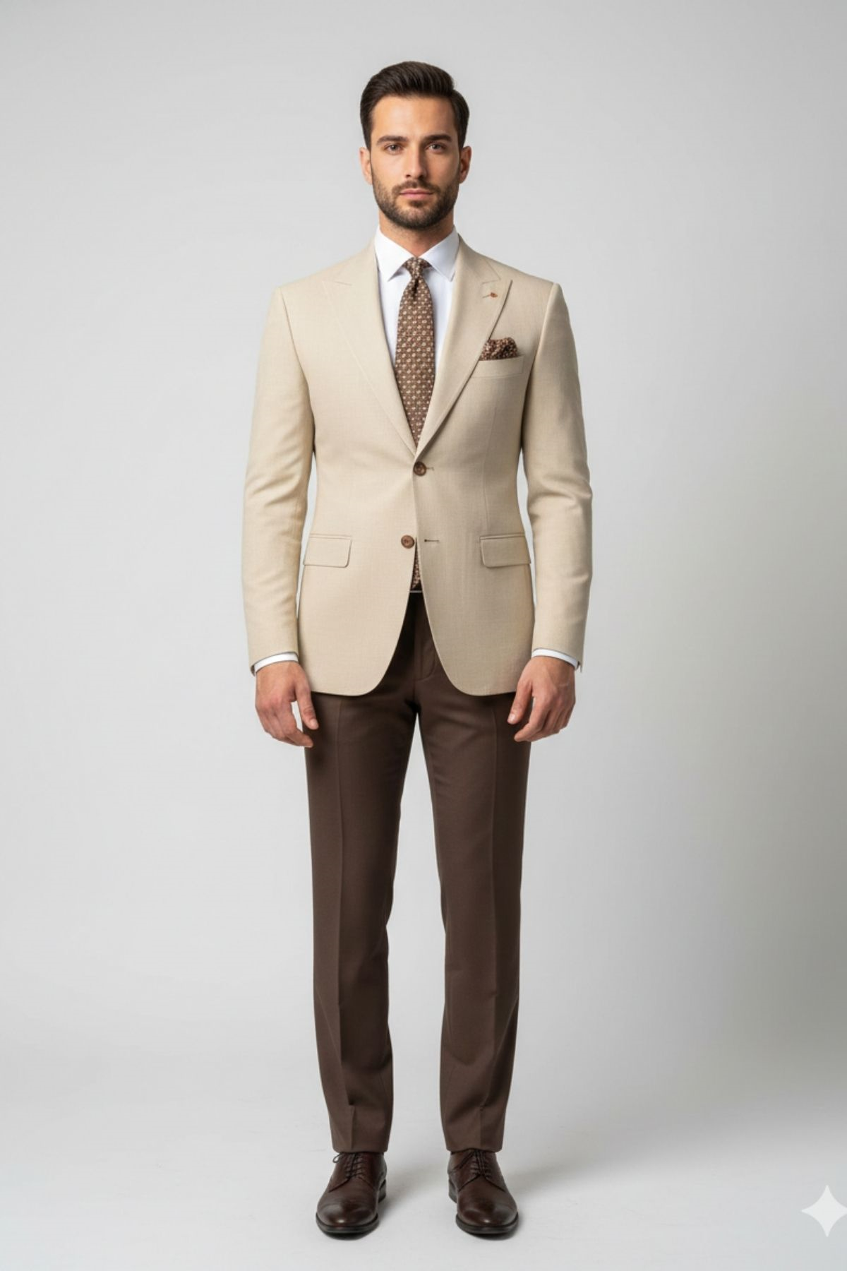 Bal Rengi Slim Fit Blazer Erkek Ceket HT1021