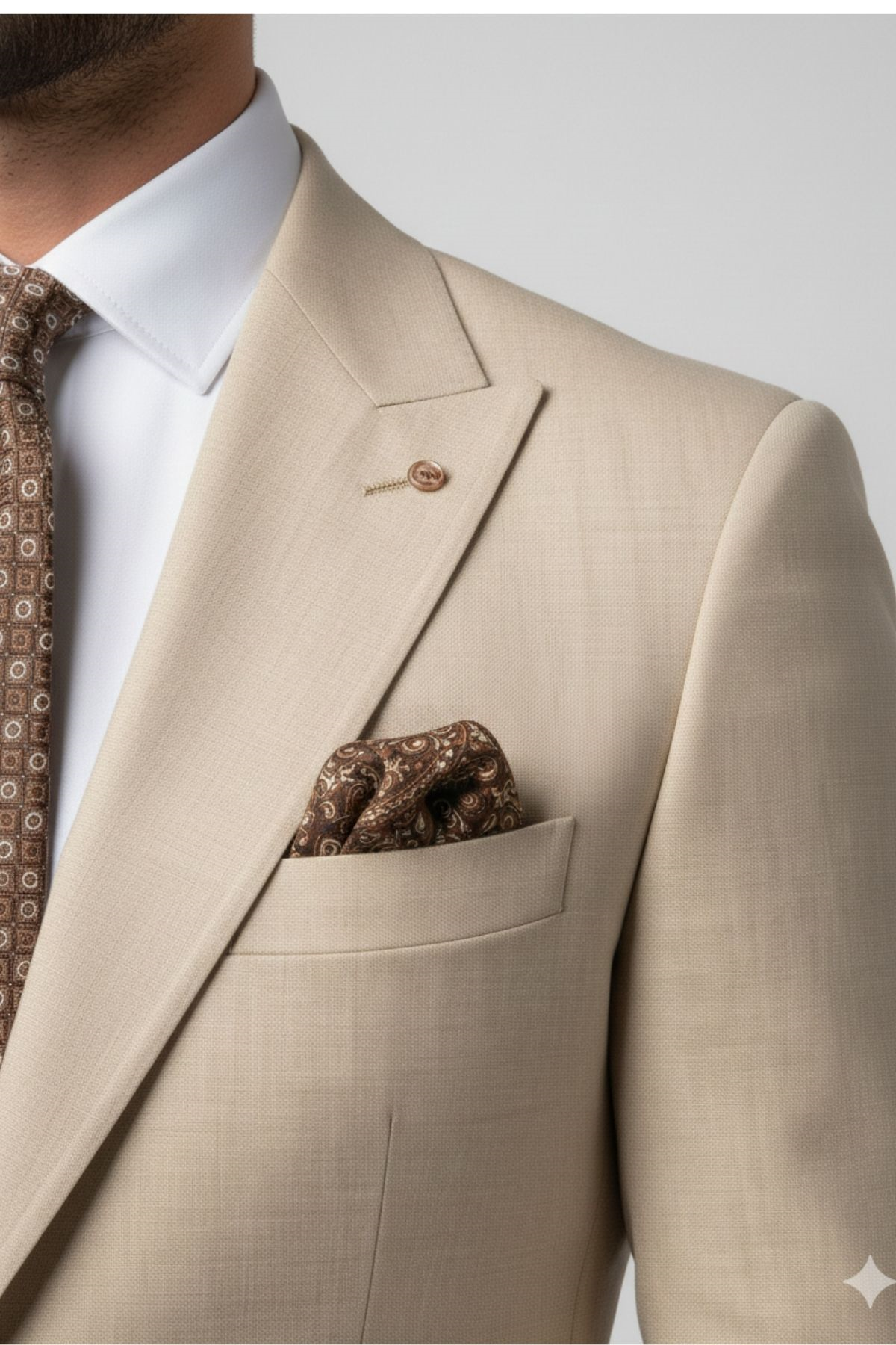 Bal Rengi Slim Fit Blazer Erkek Ceket HT1021