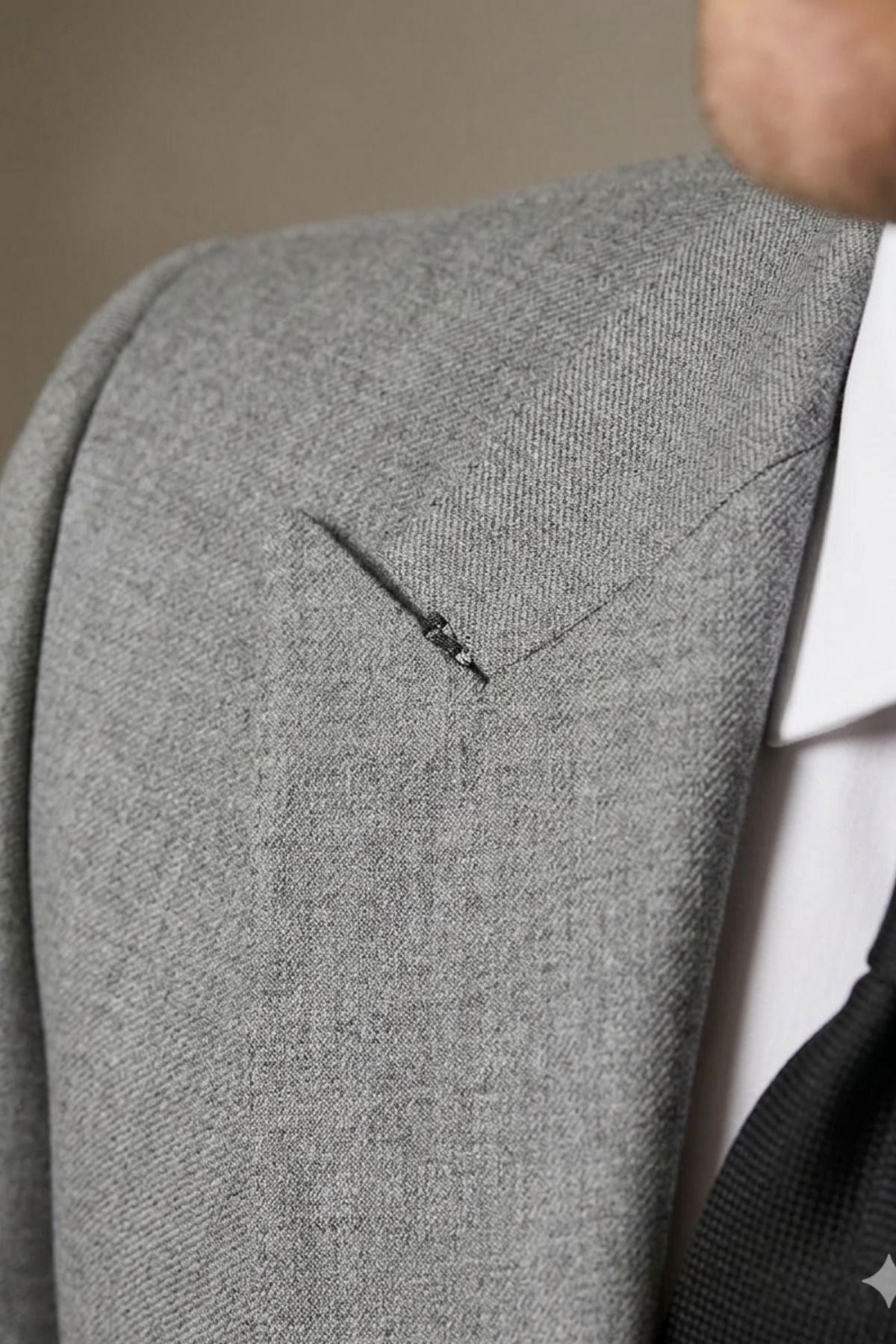 Koyu Gri Slim Fit Kruvaze Yaka Pantolon Ceket Takım Elbise HT1027