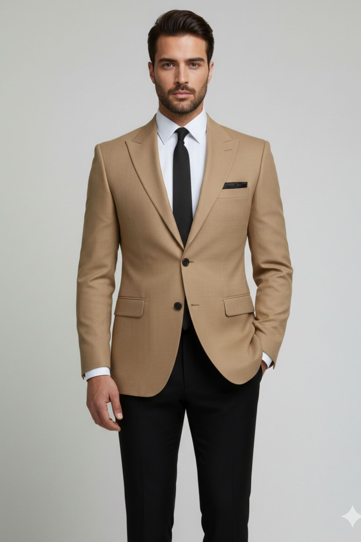 Taba Slim Fit Blazer Erkek Ceket HT1021