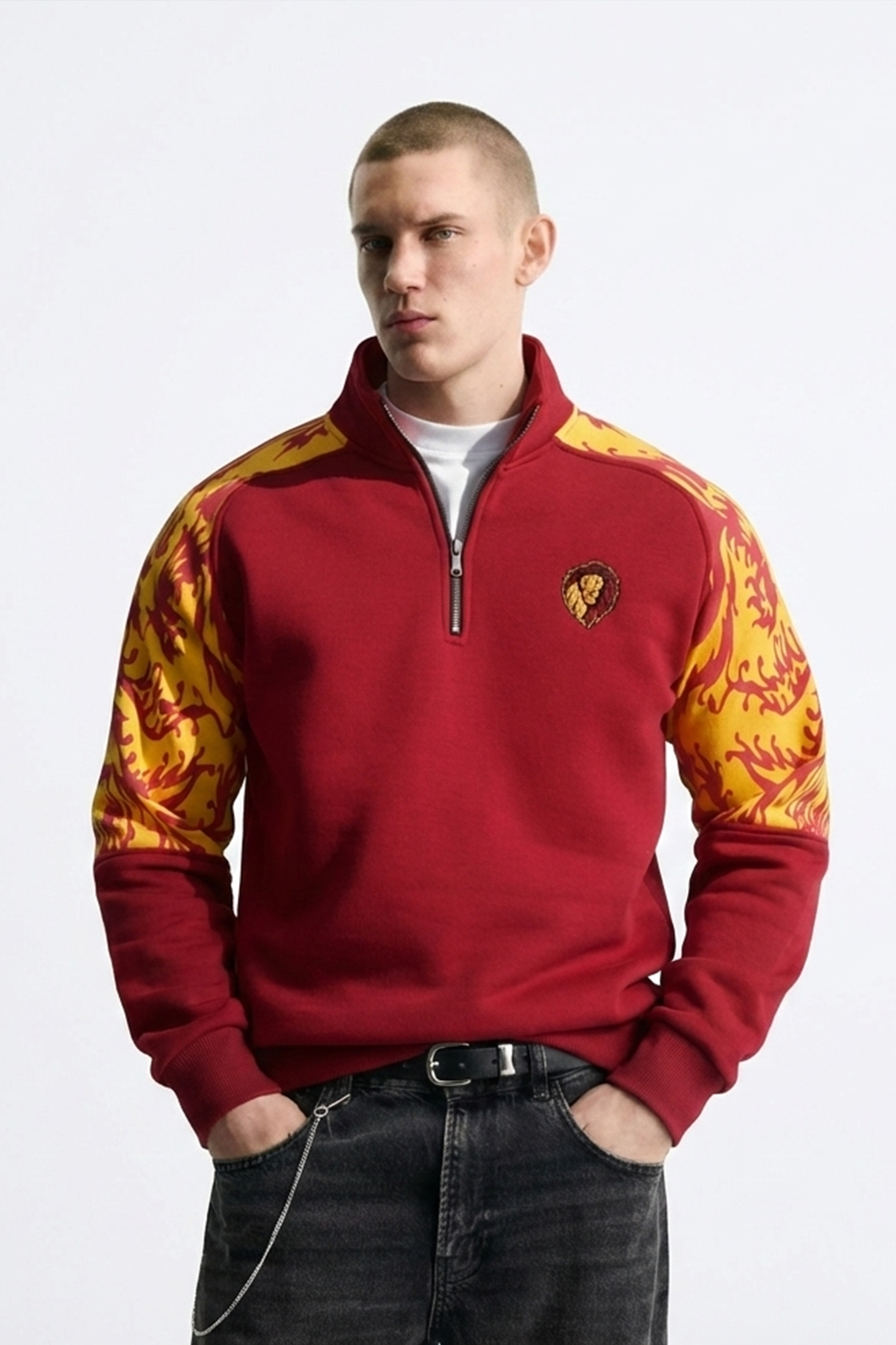 Aslan Gold Fermuarlı | Oversize