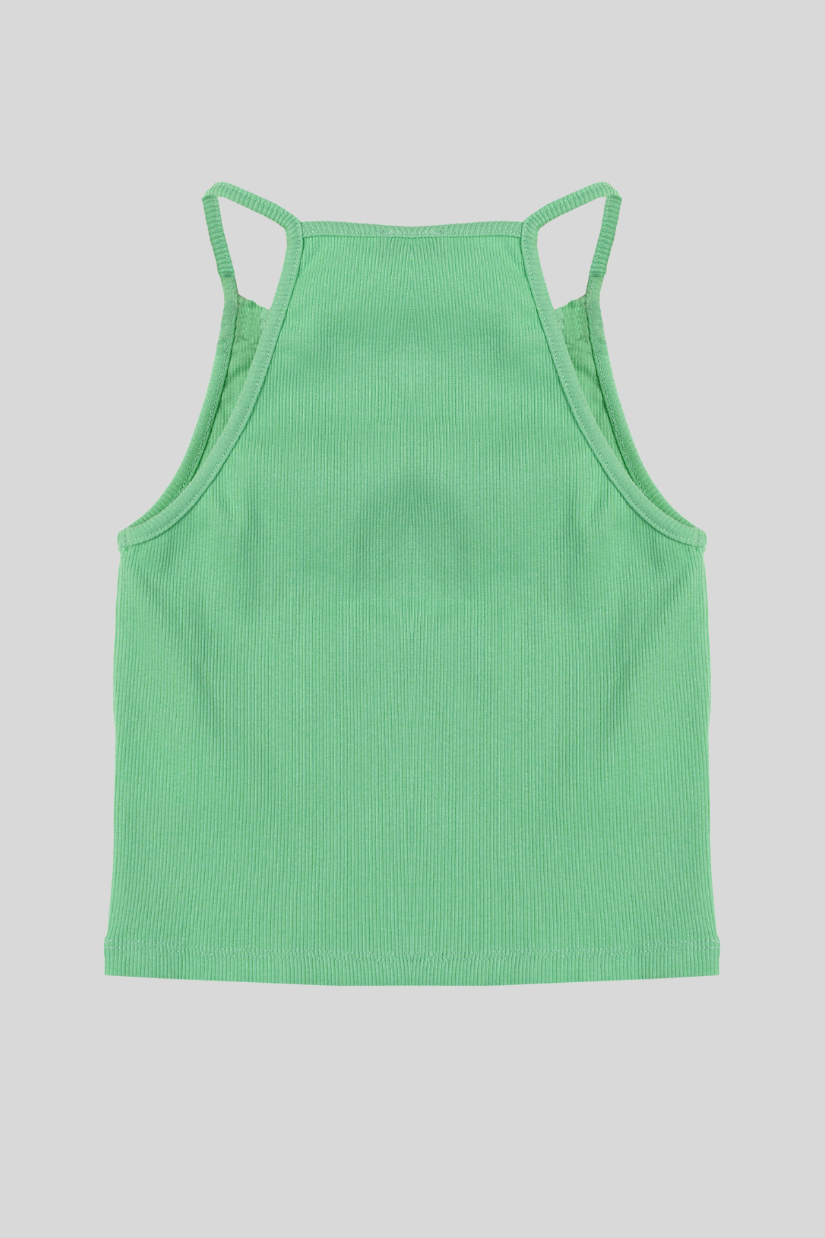 4-14 Yaş Benetton Baskılı Kız Çocuk Atlet Yeşil