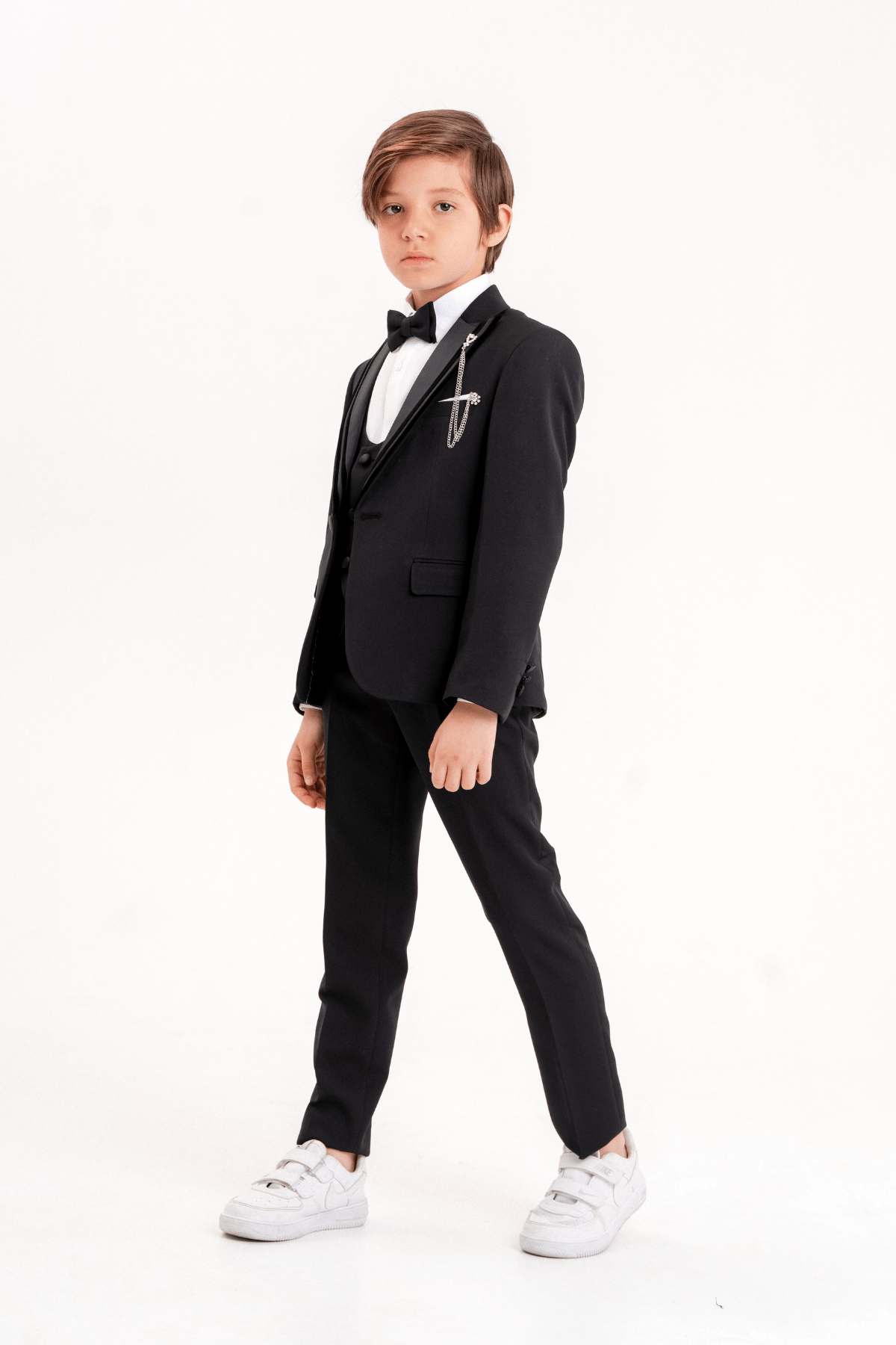 3-14 Yaş Premium Erkek Çocuk Damatlık Siyah