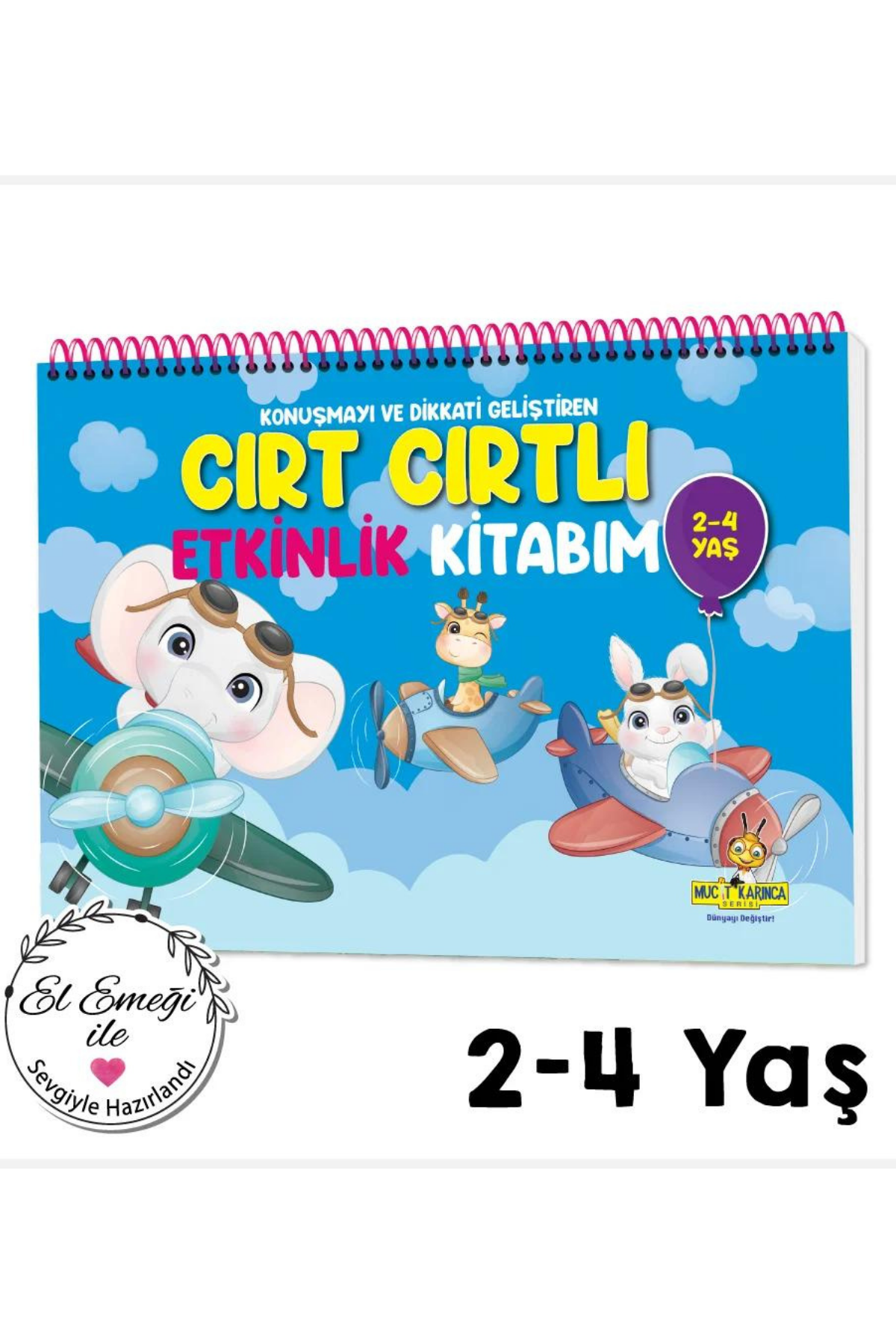 Konuşma ve Dikkati Geliştiren Cırt Cırtlı Etkinlik Kitabım: 2-4 yaş