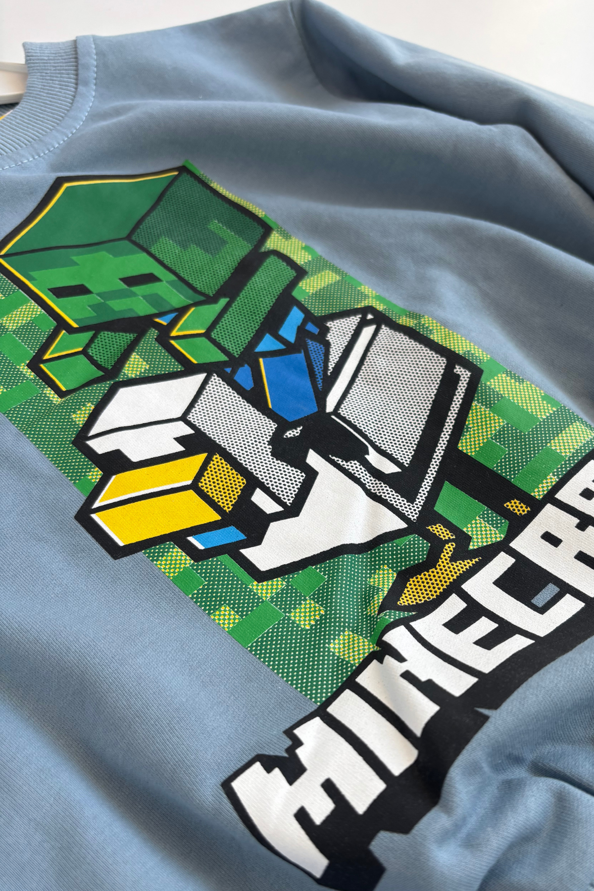 3-10 Mncraft Erkek Çocuk Eşofman Takımı Mavi