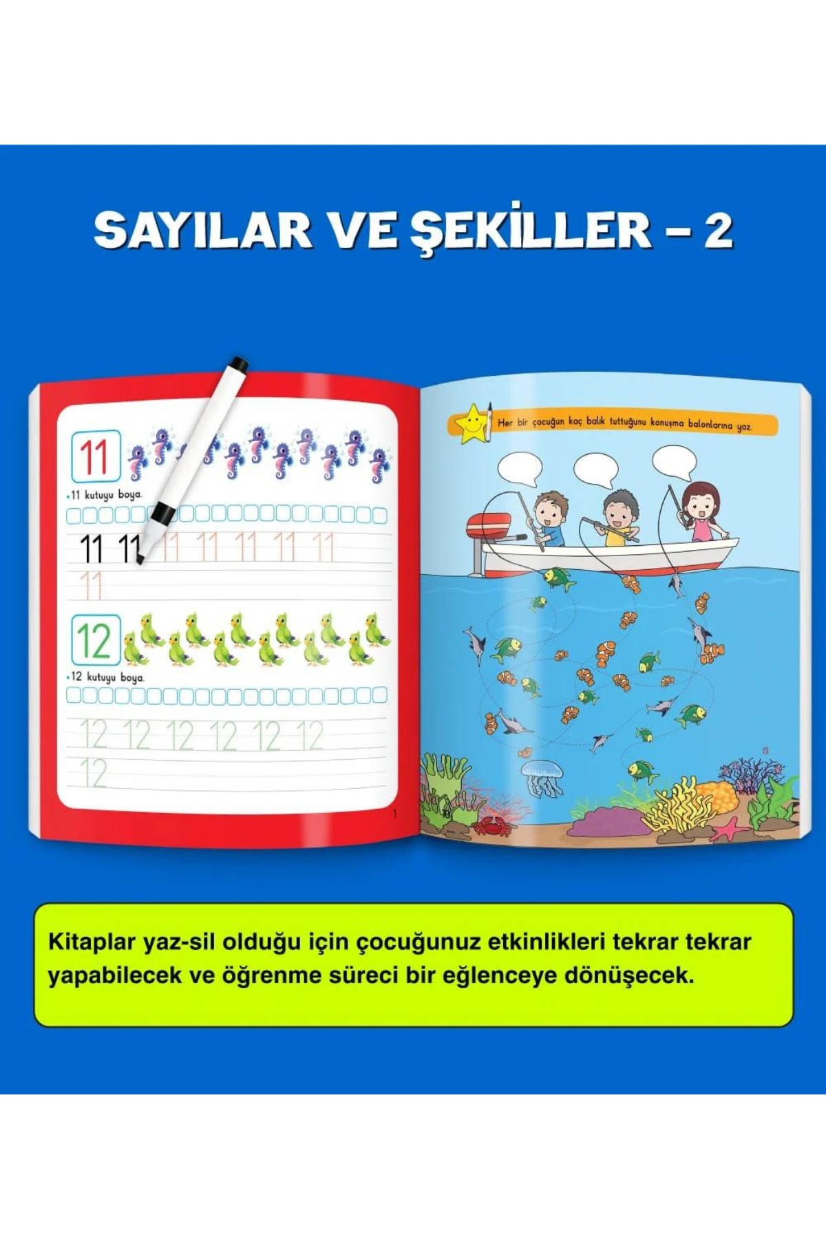 3-6 Yaş Evde Etkinlik Seti (Çizgi Çalışmaları, Sayılar, Geometrik Şekiller, Mantık Soruları, Dikkat Geliştirme)