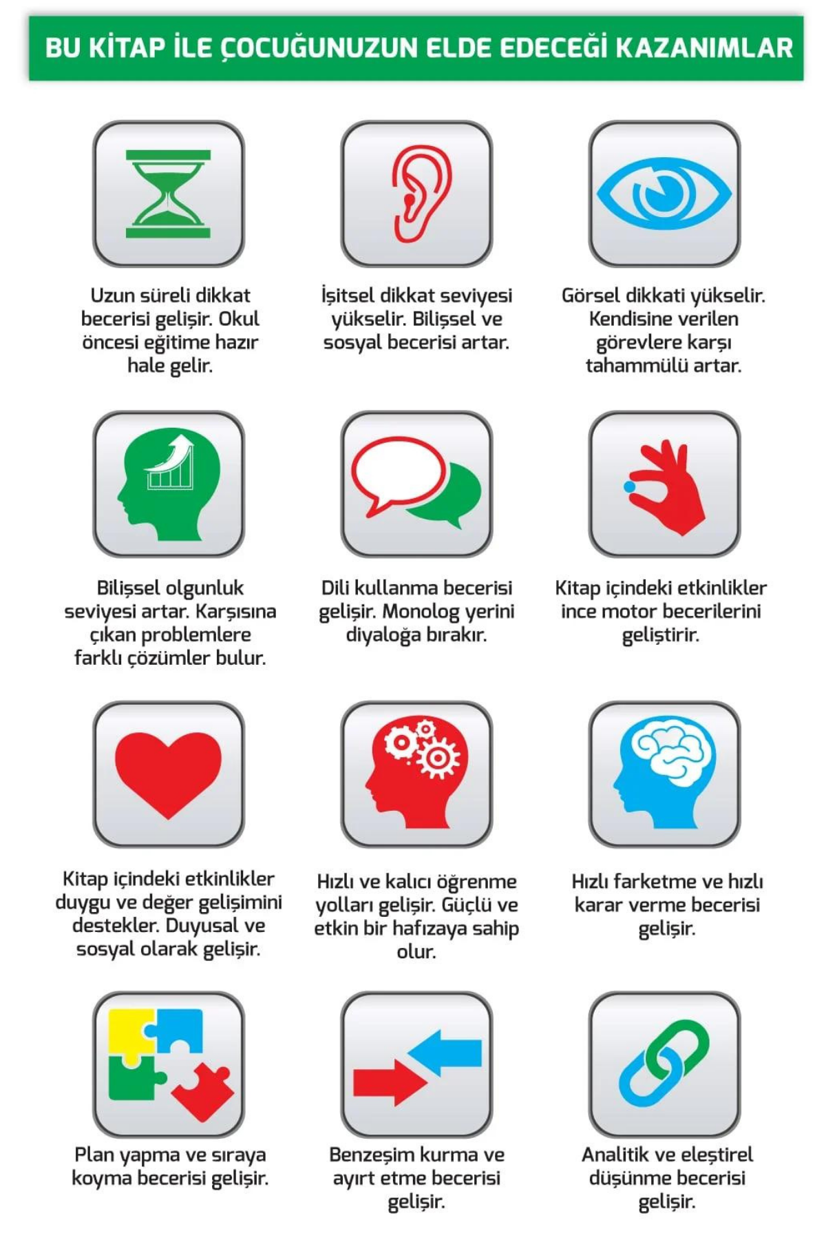 Konuşma ve Dikkati Geliştiren Cırt Cırtlı Etkinlik Kitabım: 3-5 yaş