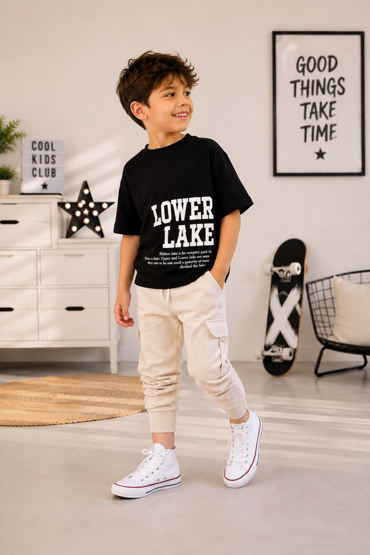 3-12 Yaş Cool Lower Kısa Kollu Erkek Çocuk Takım
