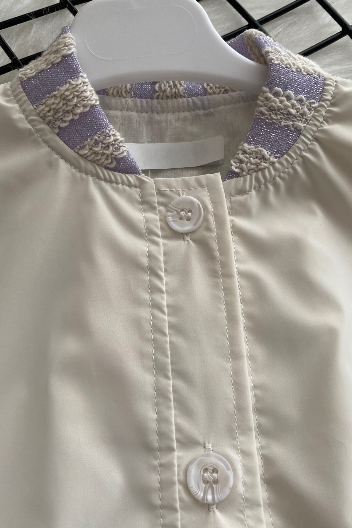 4-8 Yaş K-Pop Kısa Kollu Kız Çocuk Ceket Lila