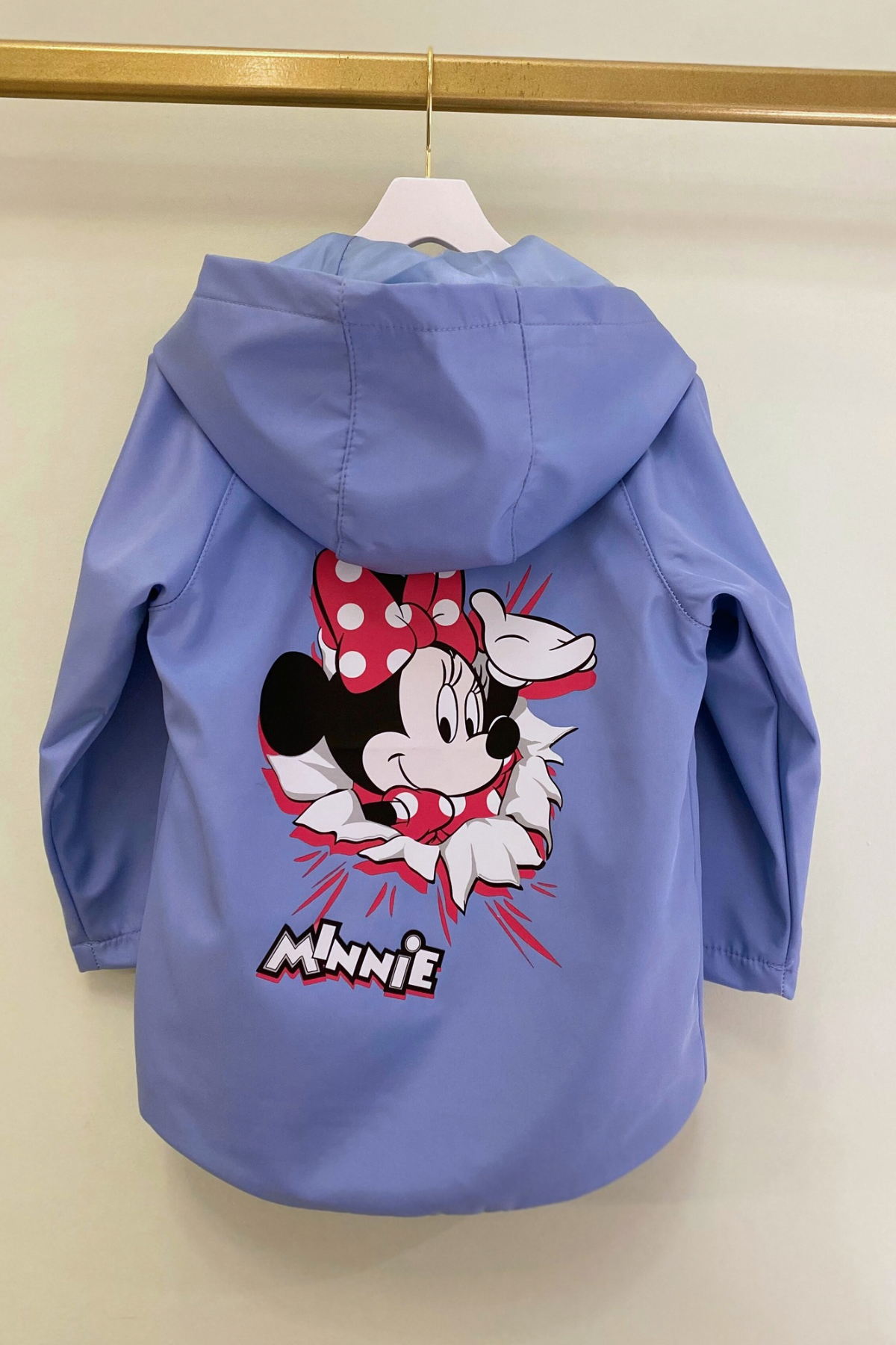 3-10 Yaş Karakter Detay Kız Çocuk Yağmurluk Mavi