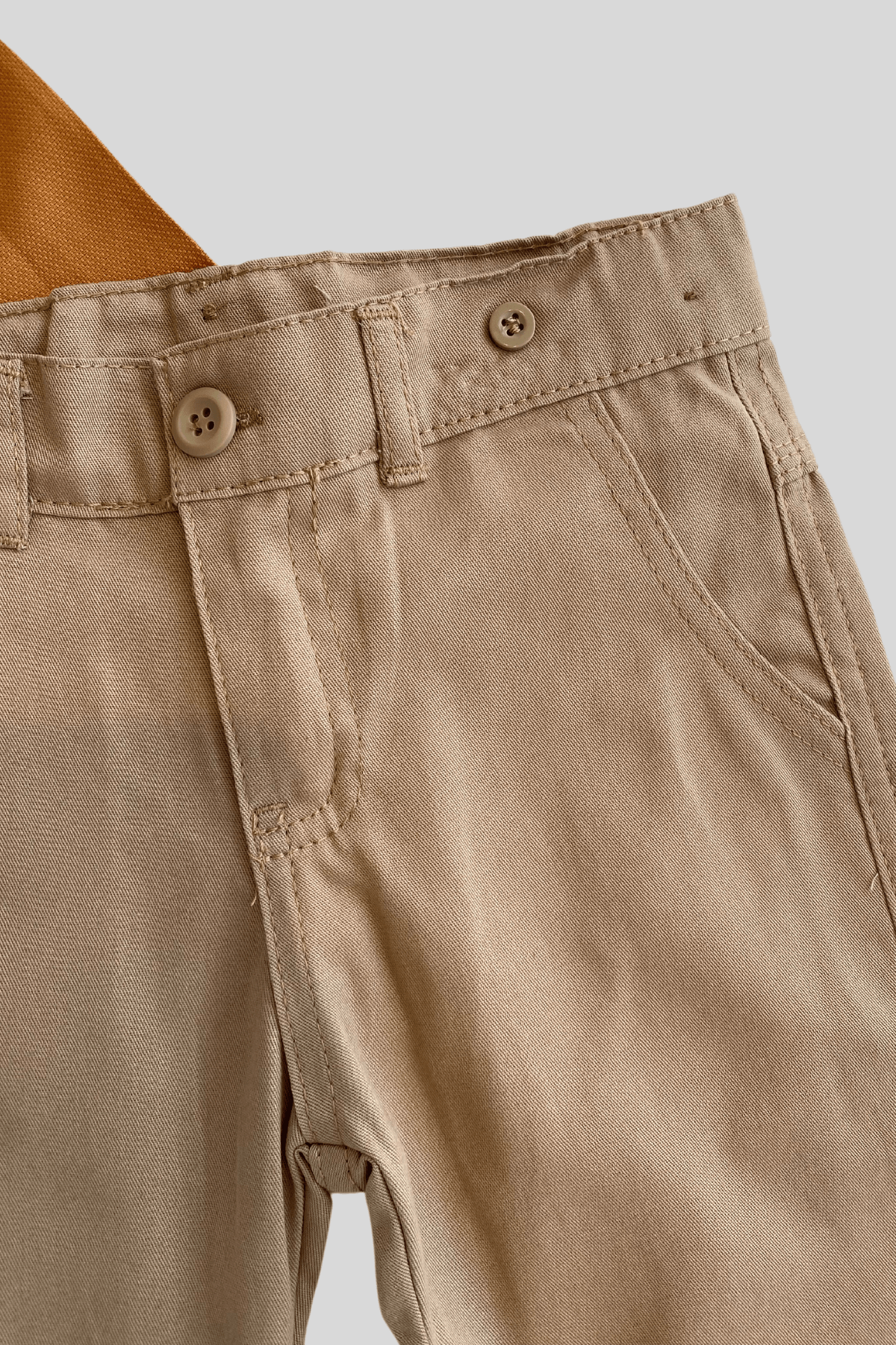 Oxford Kısakol Gömlek Şortlu Erkek Çocuk Takım Kiremit