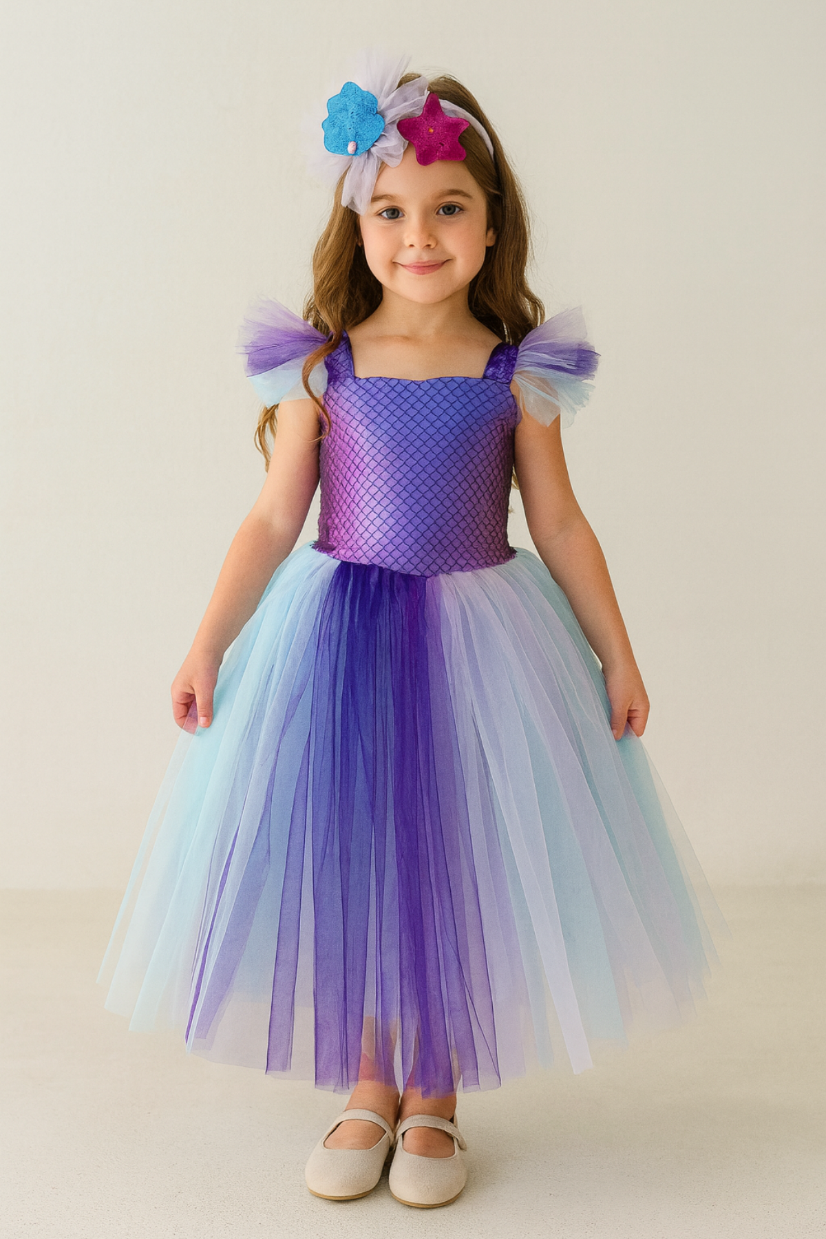 Kız Çocuk Deniz Kızı Kostümü