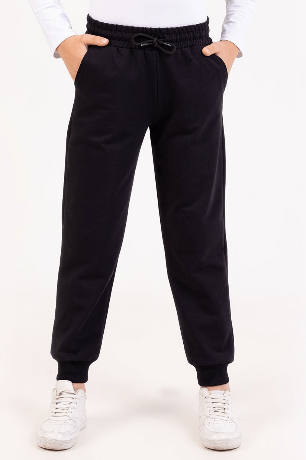 11-15 Yaş Klasik Cepli Unisex Tek Alt Eşofman Lacivert