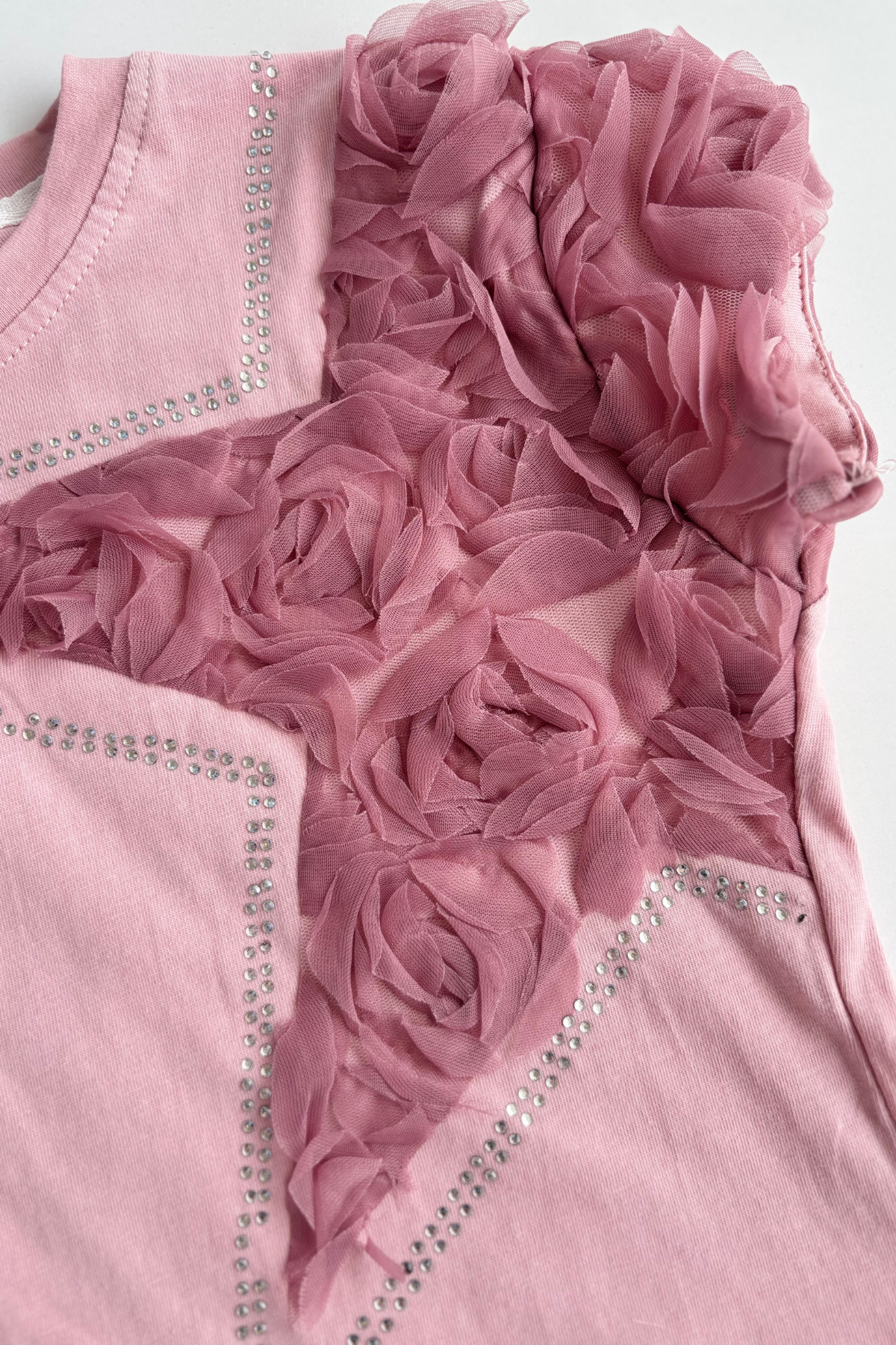 4-10 Yıldız Detay Şort Etekli Güllü Takım Gül Kurusu