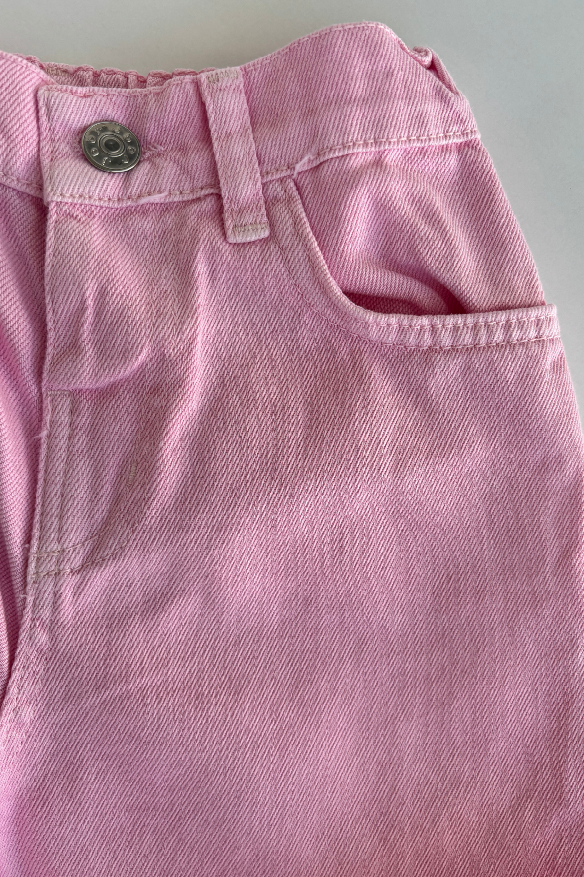 3-10 Yaş Fiyonk Cepli Gabardin Kız Çocuk Takım Pembe