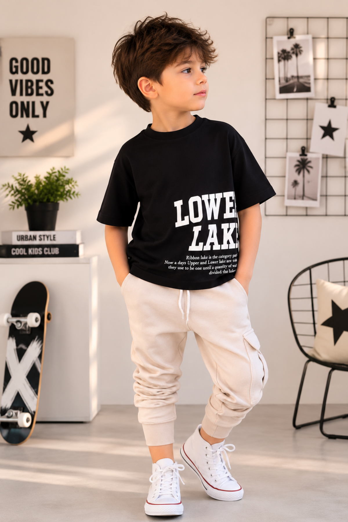 3-12 Yaş Cool Lower Kısa Kollu Erkek Çocuk Takım