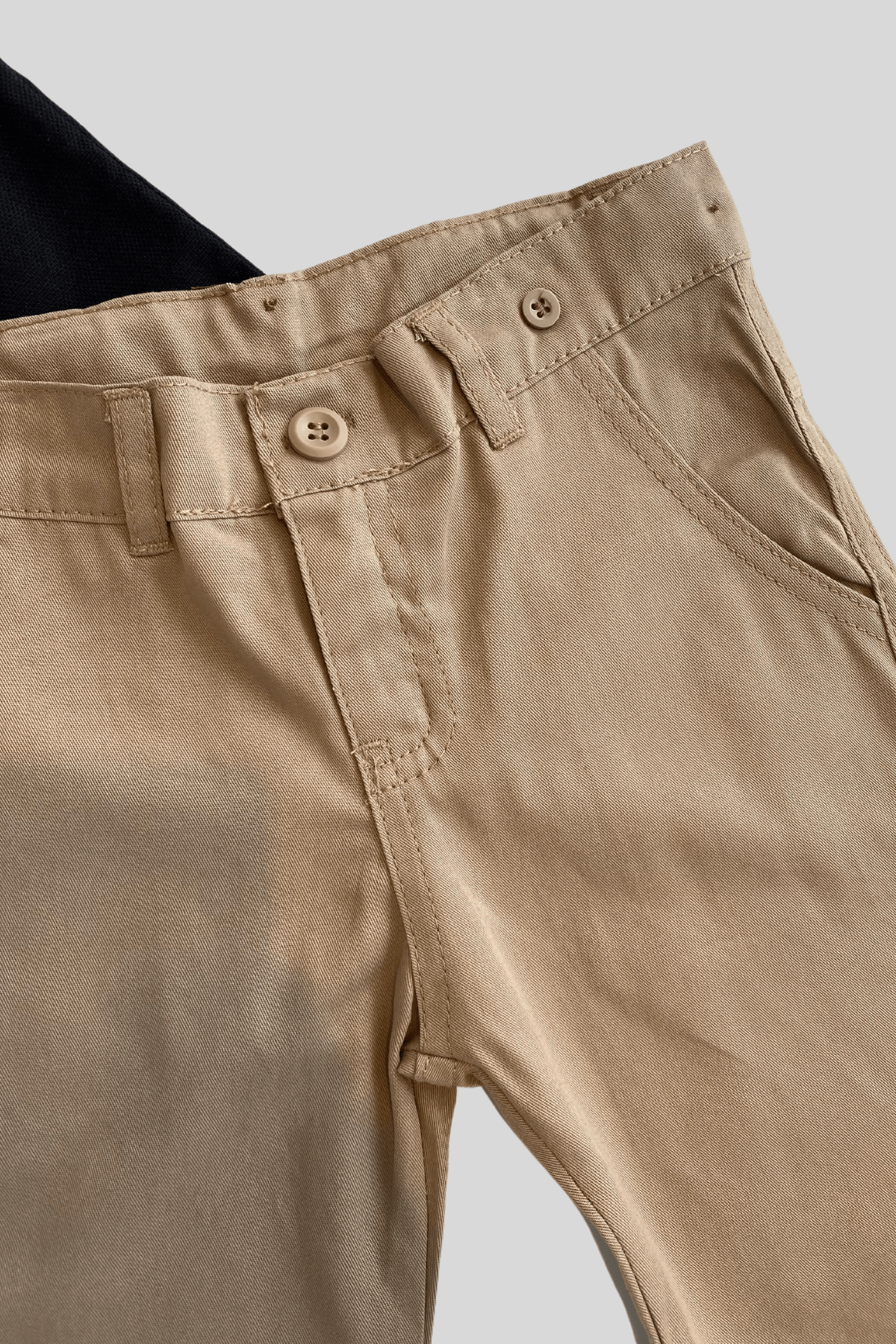 Oxford Kısakol Gömlek Şortlu Erkek Çocuk Takım Siyah