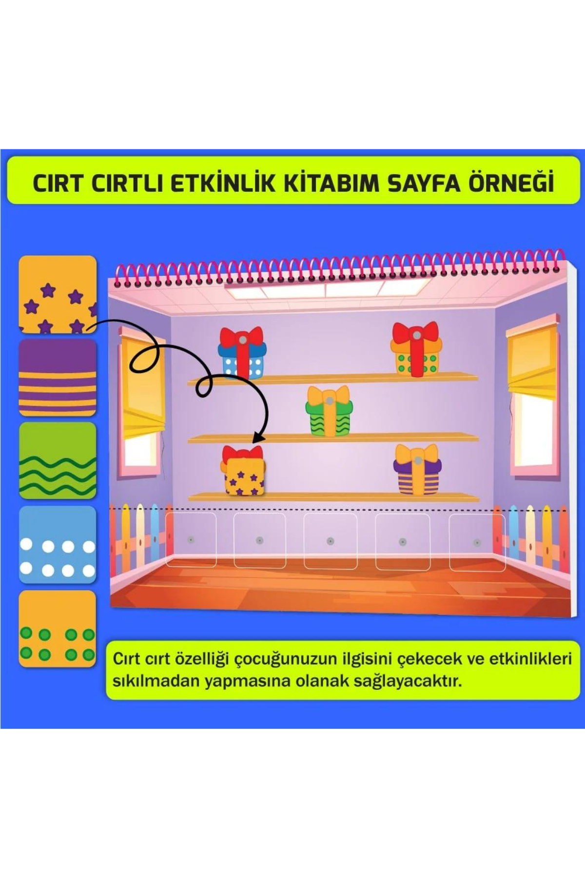 Konuşma ve Dikkati Geliştiren Cırt Cırtlı Etkinlik Kitabım: 2-4 yaş