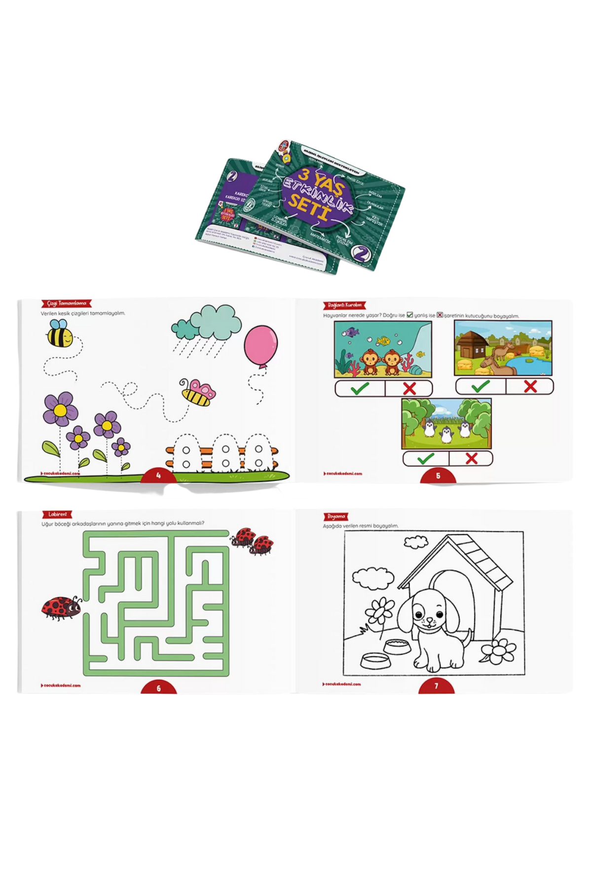 3 Yaş Etkinlik Seti Çocuk Akademi
