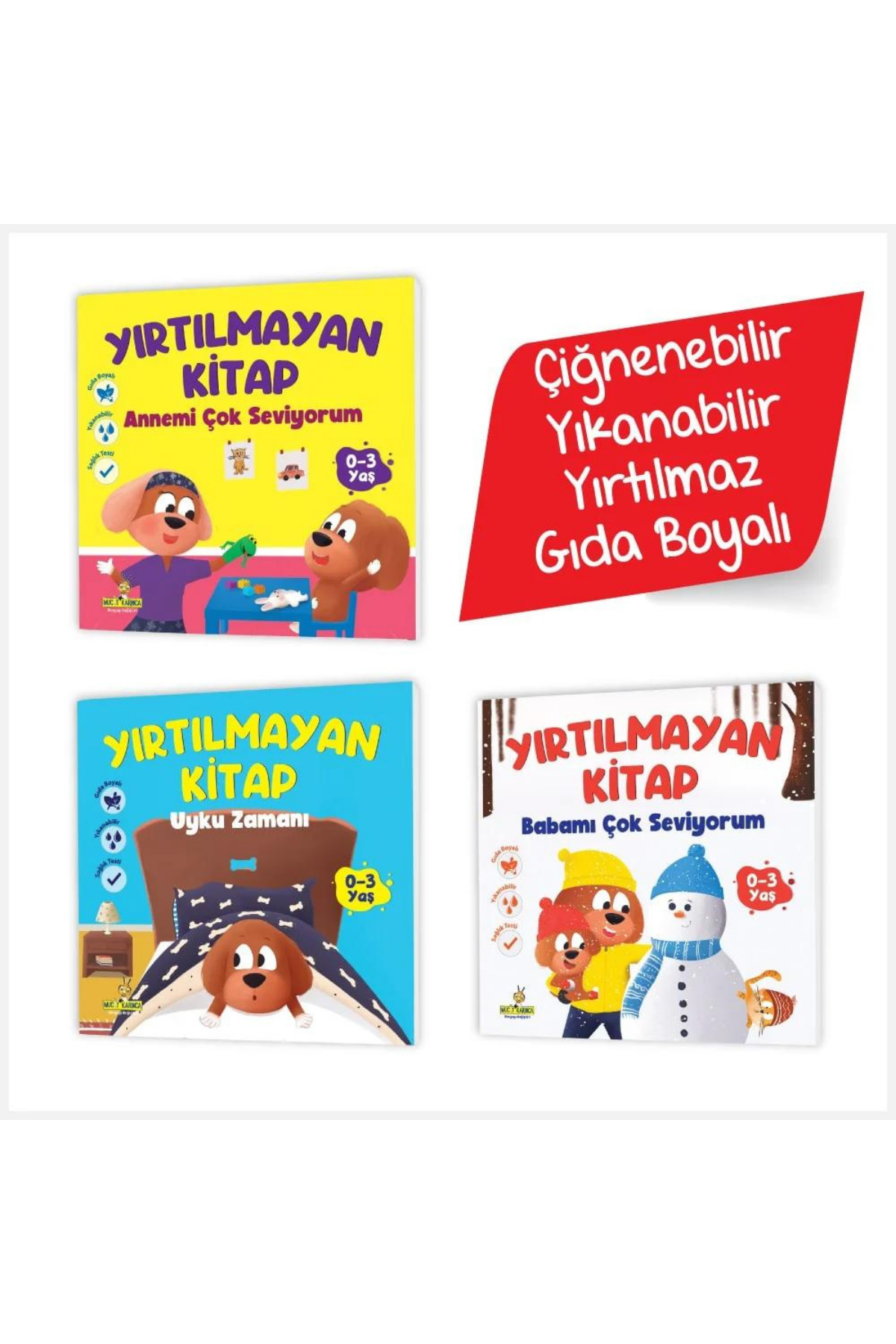 Yırtılmayan Kitap Serisi (Çiğnenebilir, Yıkanabilir, Yırtılmaz, Gıda Boyalı) – Ceviz