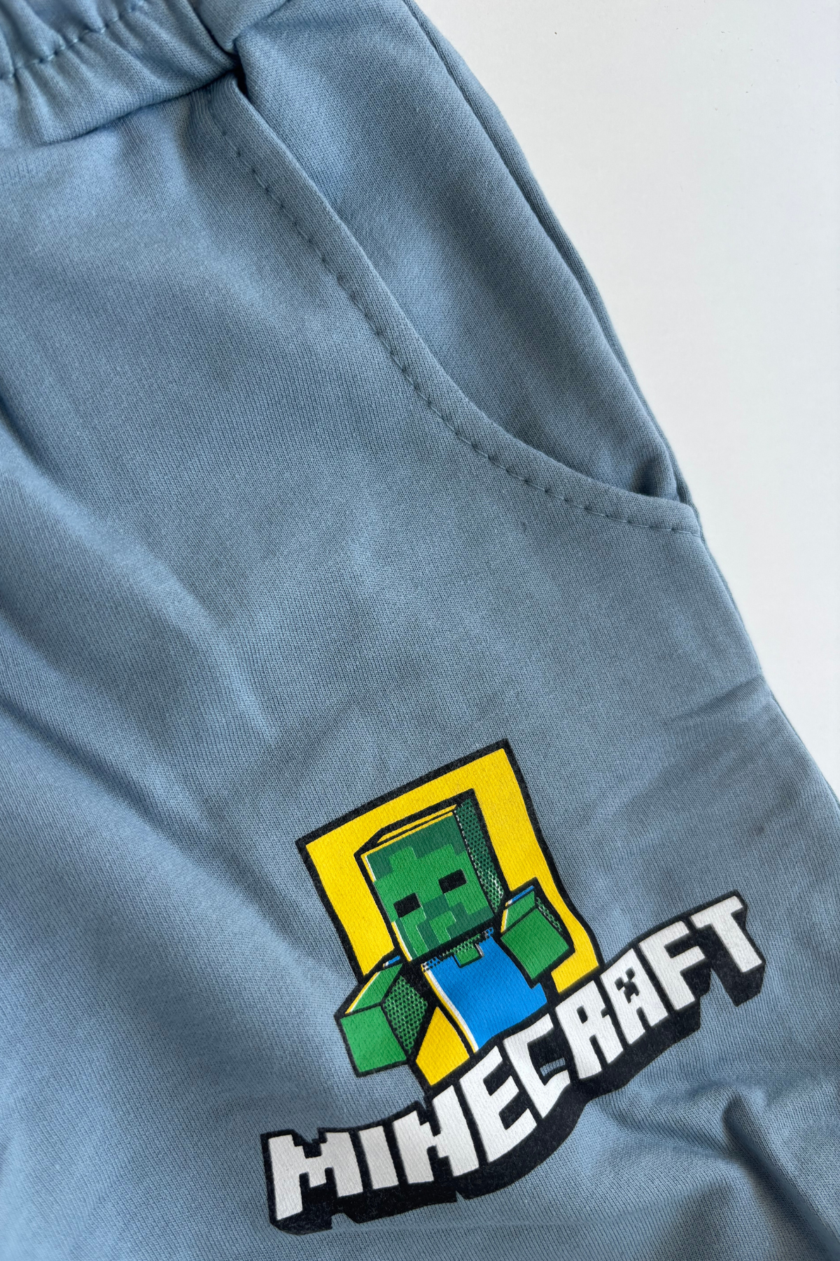 3-10 Mncraft Erkek Çocuk Eşofman Takımı Mavi