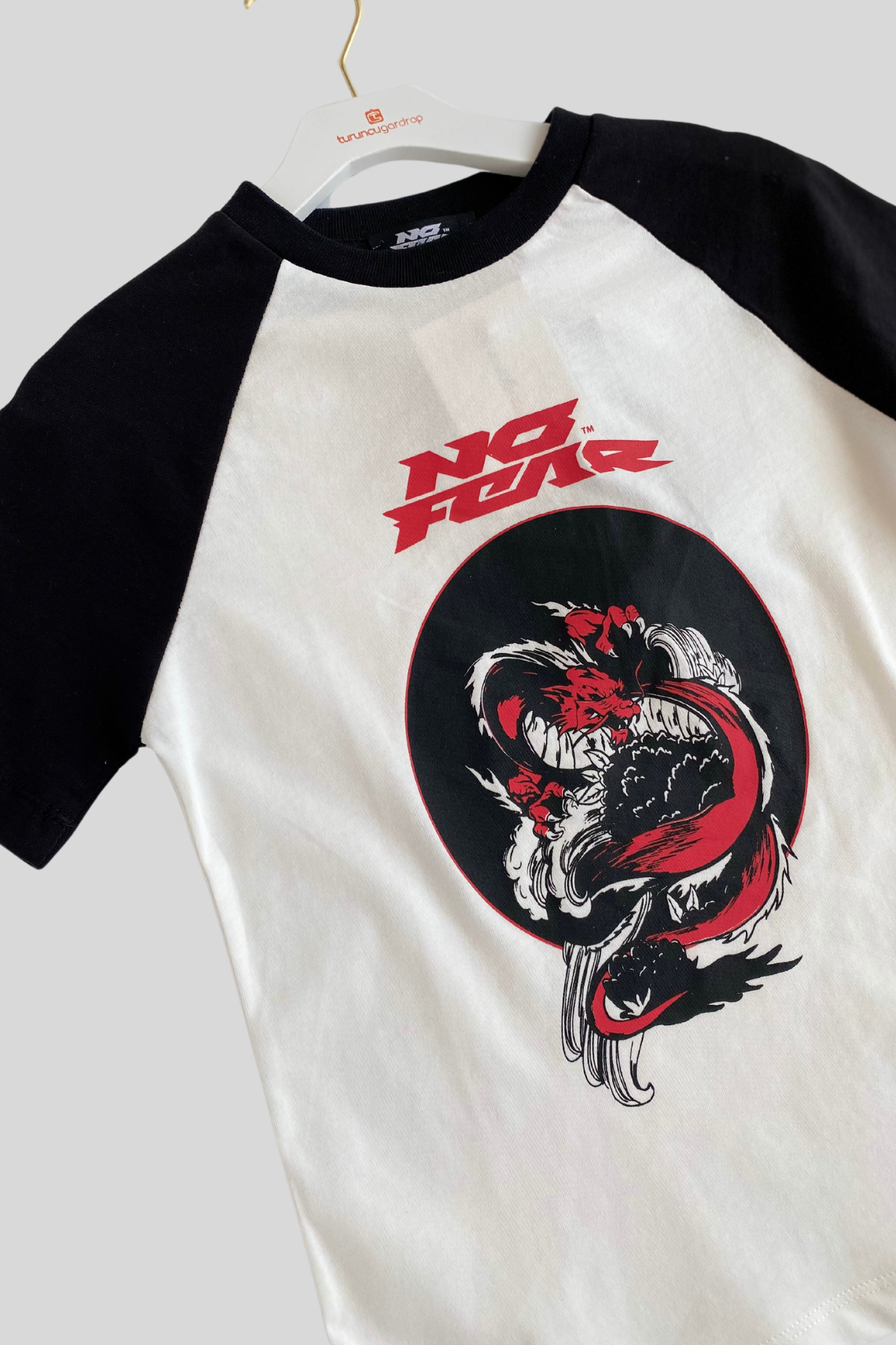 6-14 yaş No Fear Baskılı Erkek Çocuk Tshirt Beyaz