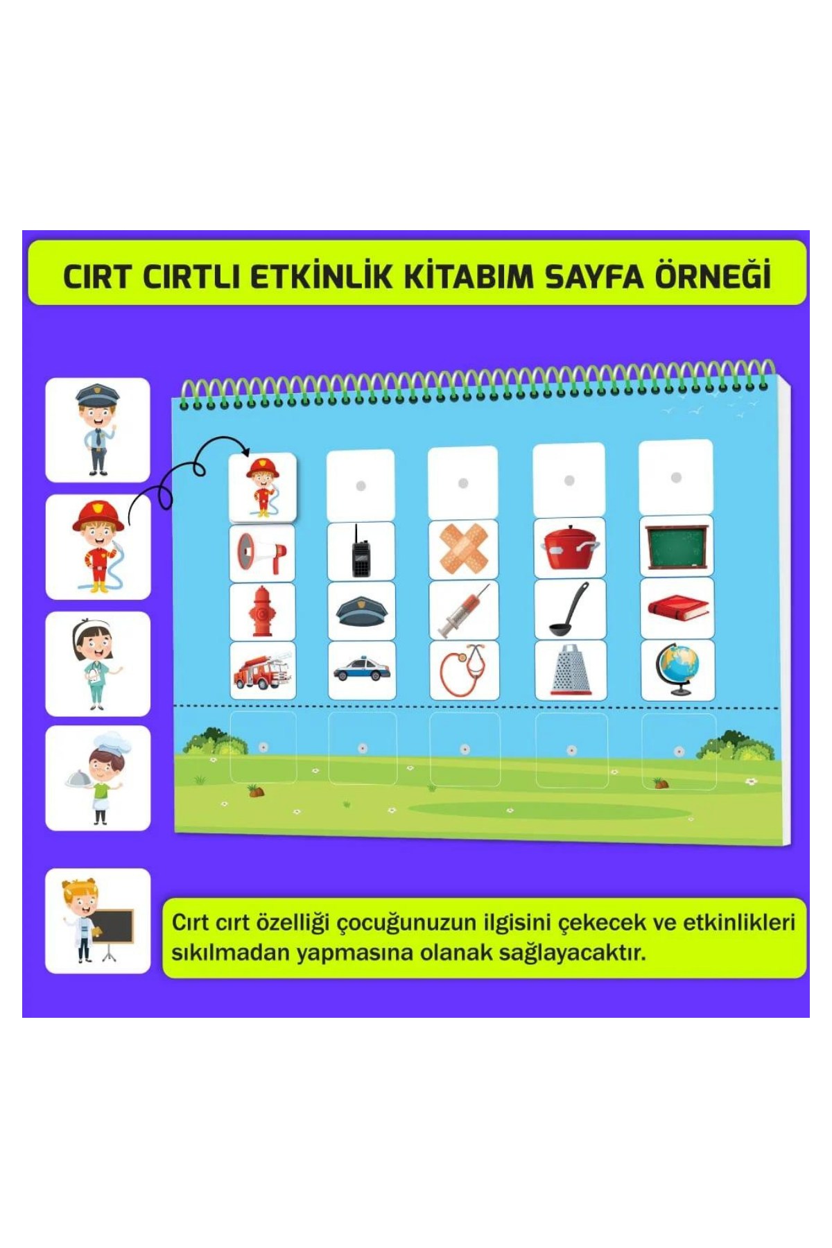 Konuşma ve Dikkati Geliştiren Cırt Cırtlı Etkinlik Kitabım: 3-5 yaş