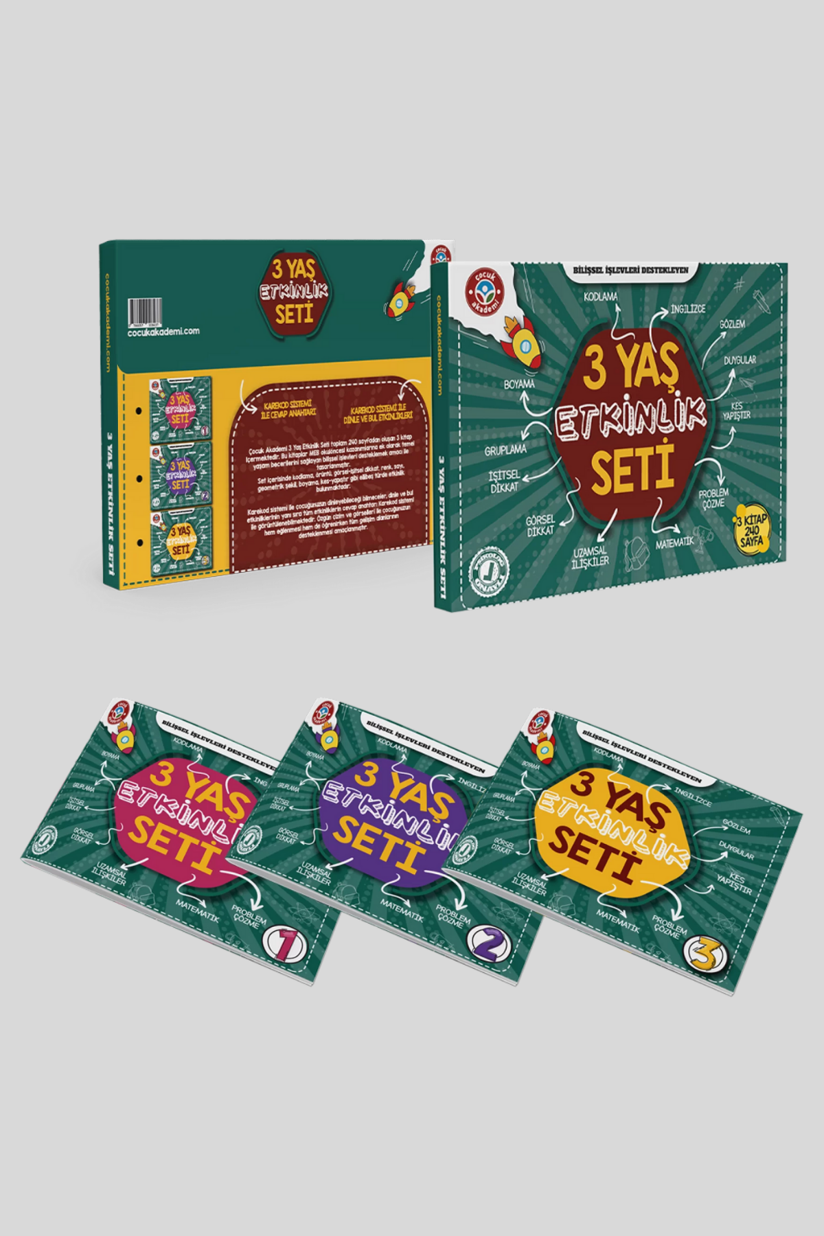 3 Yaş Etkinlik Seti Çocuk Akademi