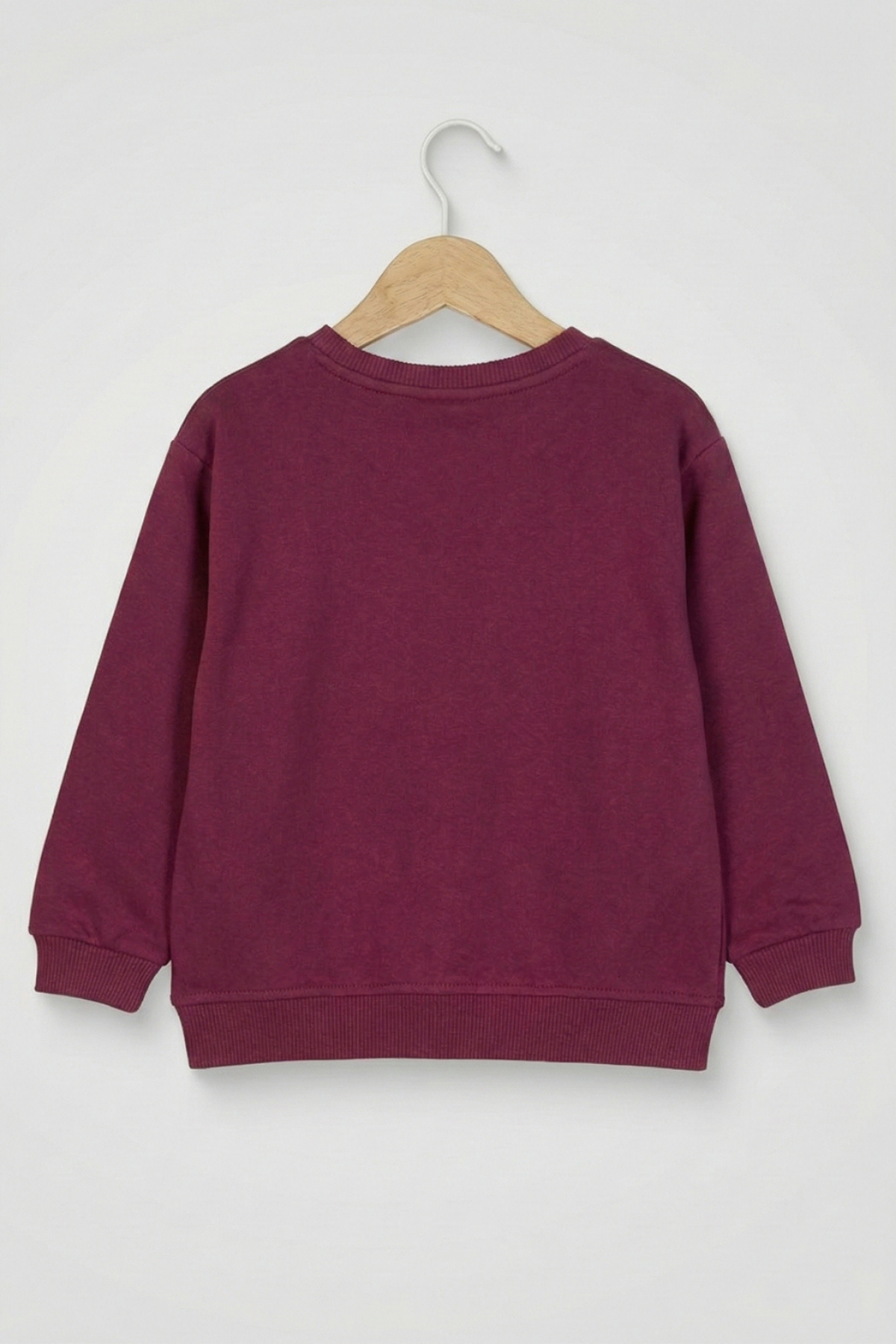 4-9 Yaş Cute Bear Kız Çocuk Sweat Bordo