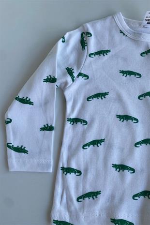 Timsah Desen Erkek Bebek Pijama Takımı