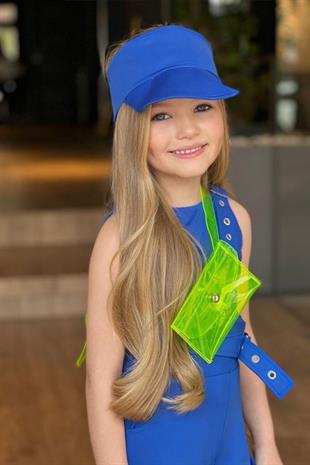 Şapkalı Dalgıç Tasarım Çantalı Kız Çocuk Takım Sax