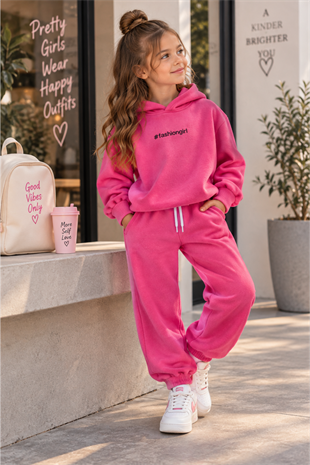 Fashion Girl Kız Çocuk Takım Pembe