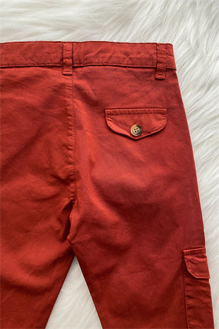 Kareli Gömlek Kargo Pantolon Erkek Çocuk Takım