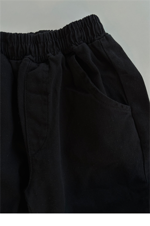 7-14 Yaş Sthone Dokumalı 2li Erkek Çocuk Takım Siyah