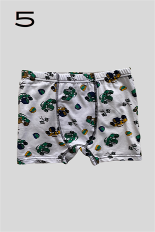 Desenli Erkek Çocuk Boxer