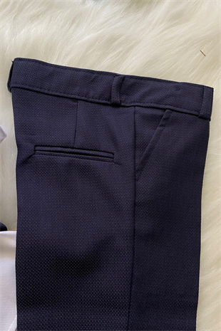 Zincirli Begos Erkek Çocuk Takım Elbise Lacivert