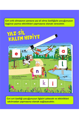 Cırt Cırtlı Kitap Okuma-Yazmayı Öğreniyorum – Kolay Okuma Sistemi