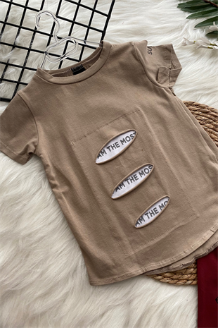 Üst Yırtık Detay Alt Harem Pantolonlu Erkek Çocuk Takım 