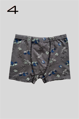 Desenli Erkek Çocuk Boxer