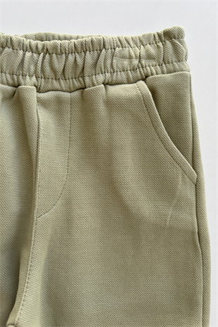 3-12 Yaş Diagonel Biyeli Erkek Çocuk 3lü Takım Su Yeşili