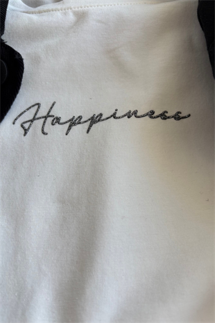 9-14 Yaş Çiçek Boncuk Aplikeli Ceketli Gabardin  Kız Çocuk Takım Siyah