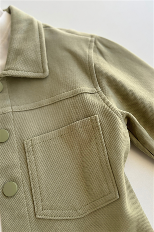 3-12 Yaş Diagonel Biyeli Erkek Çocuk 3lü Takım Su Yeşili