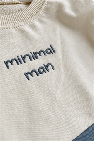 6 Ay - 6 Yaş Minimal Man Pötikare Detay Erkek Çocuk Takım Yeşil