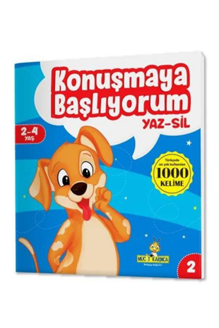 Konuşmaya Başlıyorum Serisi YAZ-SİL Kitaplar (Türkçede En Çok Kullanılan 1000 Kelime)